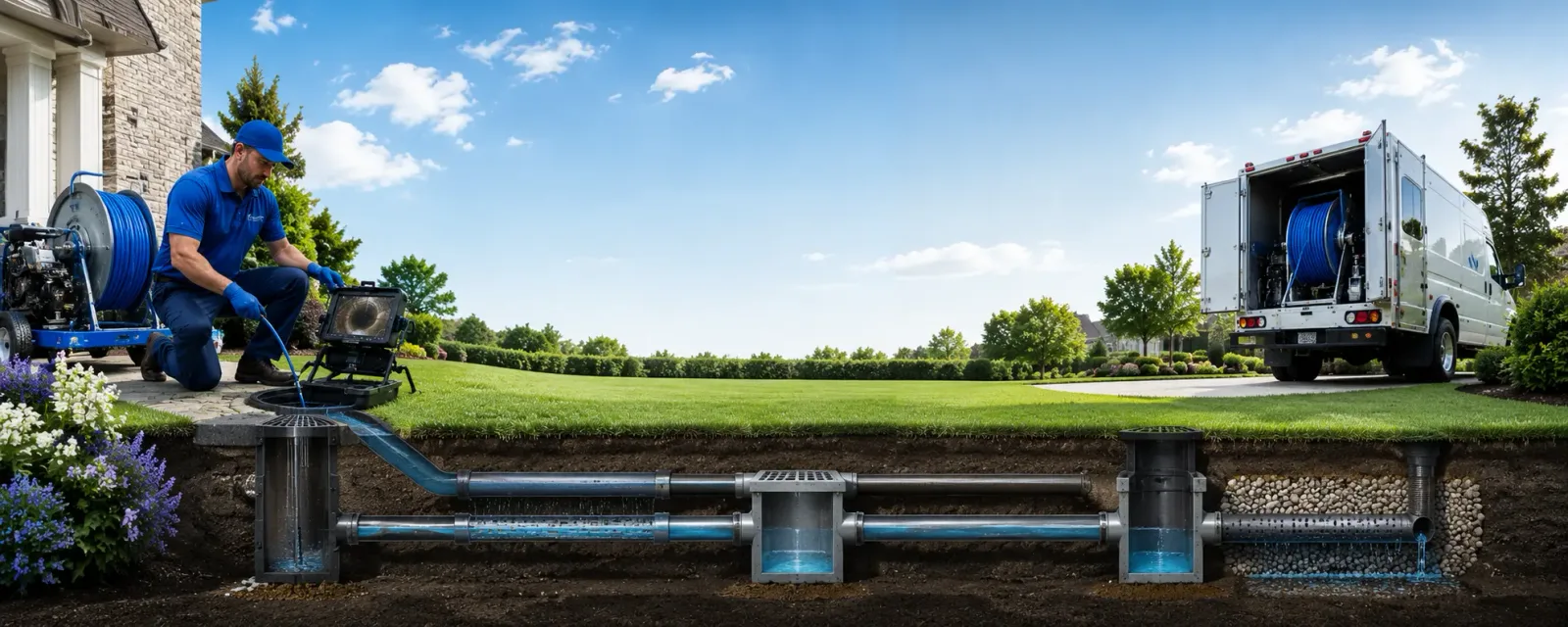 Outdoor drain cleaning information for Ada, MI